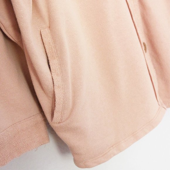 Nordstrom BP Oversize Cotton Blend SOFT Shirt Jacket Shacket M Tan Nougat Beige - Picture 14 of 16